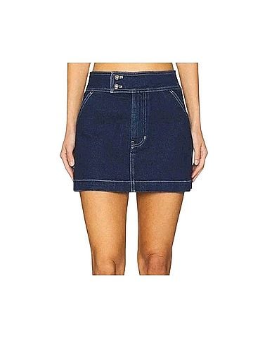 Veronica Beard Bowen Denim Mini Skirt Denim Skirt (view 1)