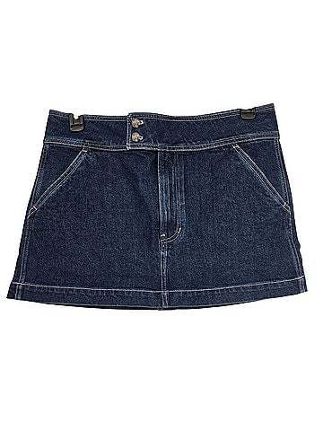 Veronica Beard Bowen Denim Mini Skirt Denim Skirt (view 2)