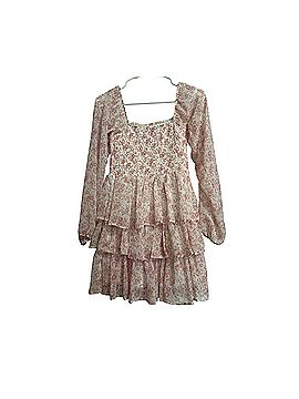 madden nyc smocked tiered mini Casual Dress (view 2)