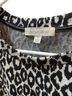 Eri + Ali Leopard Print Black White Short Sleeve Top Size S - photo 3