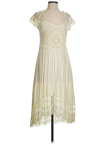 Free People Seashore Battenburg Casual Dress (view 1)