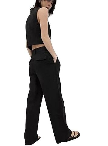 Gap pleated linen pant Casual Pants (view 2)