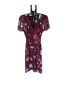 DKNY flutter sleeve faux wrap Cocktail Dress (view 1)