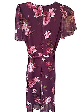 DKNY flutter sleeve faux wrap Cocktail Dress (view 2)