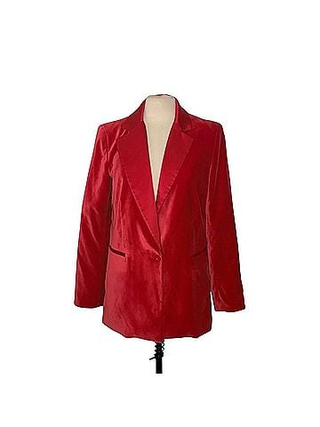 Alice + Olivia Justin Velvet One Buttton Blazer (view 2)