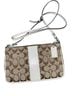 Coach Print Brown White Leather Crossbody Bag One size - photo 1