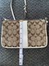 Coach Print Brown White Leather Crossbody Bag One size - photo 5