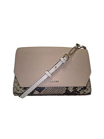 Coach Coach Crosstown Crossbody 51944: Rose Petal Saffiano flap &amp; python emboss Leather Crossbody Bag (view 1)