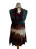 ECI Tie-dye Brown Teal Pink Tank Top Size 10 - photo 4