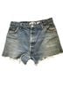 RE/DONE Blue Denim Shorts Size 27 waist - photo 1