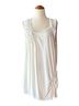 August Silk Solid Ivory Sleeveless Top Size L - photo 1
