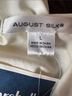 August Silk Solid Ivory Sleeveless Top Size L - photo 6