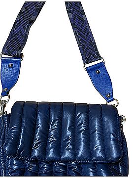 Think Royln Quilted Navy Crossbody Bag Shoulder Bag (view 2)