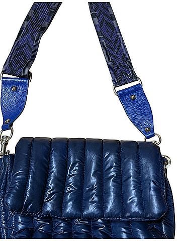 Think Royln Quilted Navy Crossbody Bag Shoulder Bag (view 2)