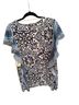 One World 100% Rayon Floral Multi Color Short Sleeve Blouse Size L - photo 2