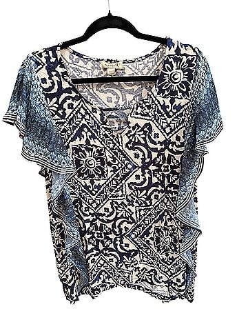One World Short Sleeve Blouse (view 1)