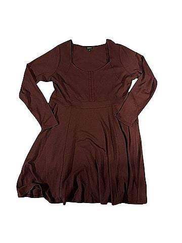 Torrid Waffle Skater Mini Dress Casual Dress (view 2)