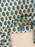 CeCe 100% Polyester 100% Cotton Floral White Green Blue Blouse Size L - photo 3