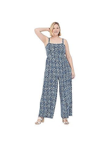 Lane Bryant Elastic-Waist Jersey Jumpsuit Jacket (view 1)