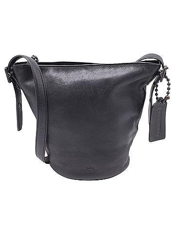 Coach Coach Bleecker Sport Mini Duffle Bag in Black Leather (view 1)