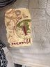 One World 100% Rayon Floral Black White Short Sleeve Blouse Size L - photo 4