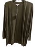 Marled Solid Green Jacket Size 3X - photo 1