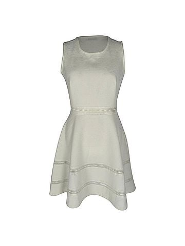 Sandro Sandro Sleeveless Carrie Mini Dress in Ecru Polyester (view 1)