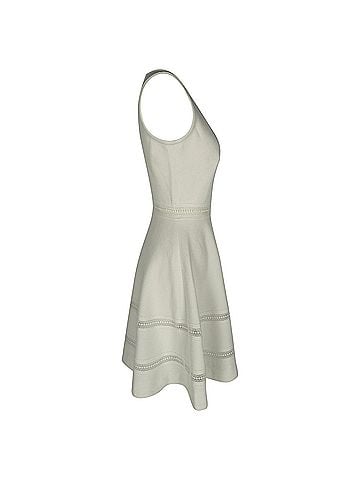Sandro Sandro Sleeveless Carrie Mini Dress in Ecru Polyester (view 2)