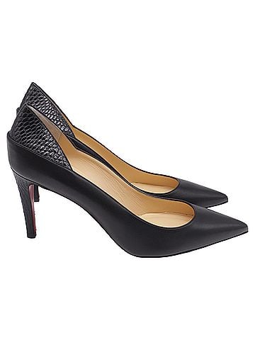 Christian Louboutin Christian Louboutin Maastricht Pumps in Black Leather (view 1)