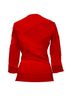 Alexander McQueen 100% Other Red Alexander Mcqueen Patchwork Accent Blouse in Red Viscose Size S - photo 2