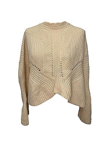 Isabel Marant Isabel Marant Knitted Sweater in Ivory Cotton (view 1)