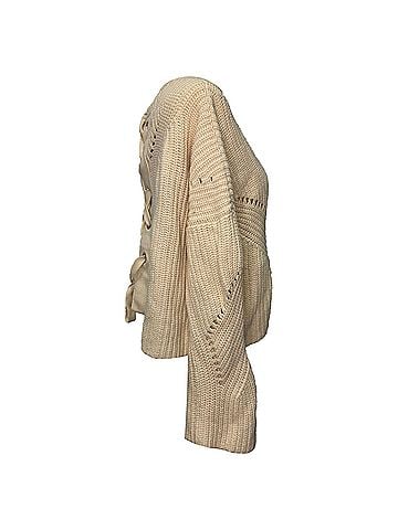 Isabel Marant Isabel Marant Knitted Sweater in Ivory Cotton (view 2)