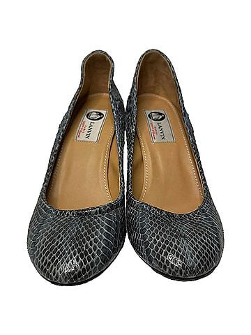 Lanvin Lanvin Snake Skin Pumps in Animal Print Leather (view 2)