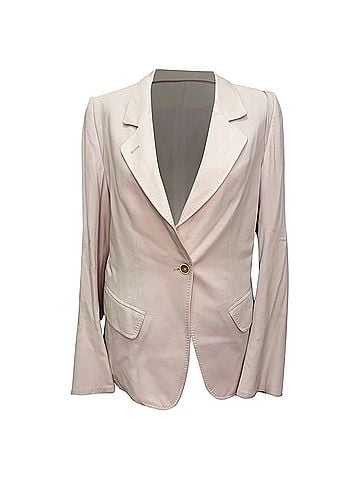 Ann Demeulemeester Ann Demeulemeester Single-Breasted Blazer in Pink Viscose (view 1)