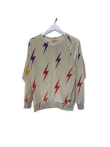 Aviator Nation Velvet Bolt Repeat Sweatshirt (view 1)