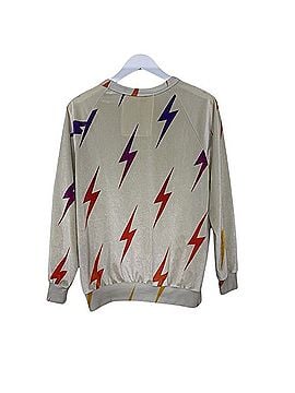 Aviator Nation Velvet Bolt Repeat Sweatshirt (view 2)