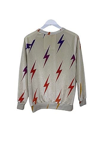 Aviator Nation Velvet Bolt Repeat Sweatshirt (view 2)