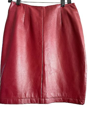 Hugo Buscati Collection Leather Skirt (view 1)