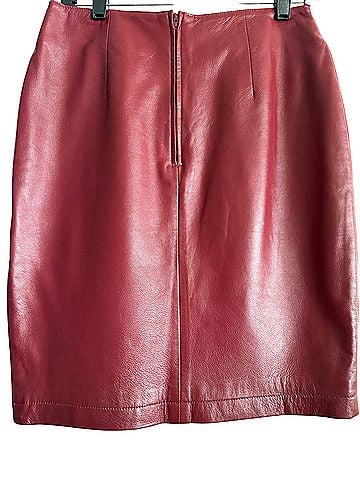 Hugo Buscati Collection Leather Skirt (view 2)
