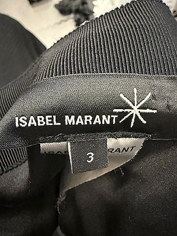 Isabel Marant Isabel Marant Draped Mini Skirt in Black Polyester (view 2)
