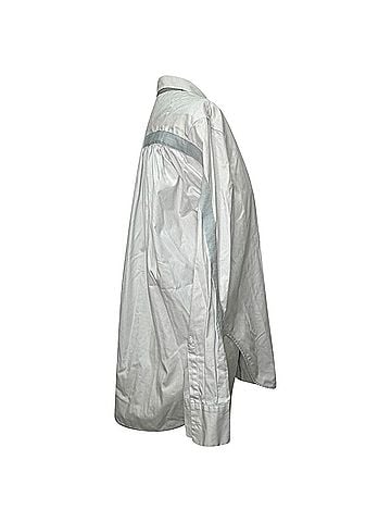Maje Maje Button Up Shirt in Light Blue Cotton (view 2)