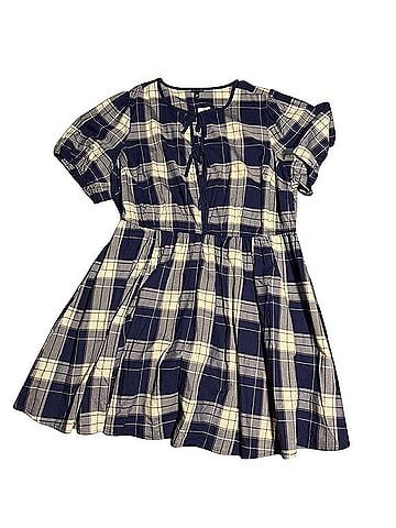 Torrid Mini Crew-Neck Bow Dress Casual Dress (view 1)