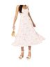 Francesca's Floral White Pink Active Dress Size M - photo 1