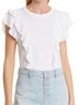 Veronica Beard 100% Pima Cotton White T-Shirt Size M - photo 1