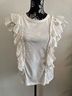 Veronica Beard 100% Pima Cotton White T-Shirt Size M - photo 4