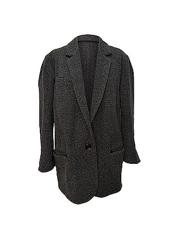 Isabel Marant Isabel Marant Tweed Peacoat Blazer in Grey Wool (view 1)