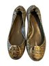 Tory Burch Gold Flats Size 7 1/2 - photo 2
