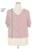 Sanctuary Floral Pink Sanctuary Short Sleeve Blouse Size XXL - photo 5