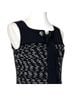 St. John Color Block Tweed Black White Casual Dress Size 4 - photo 7