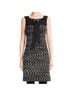 St. John Color Block Tweed Black White Casual Dress Size 4 - photo 12
